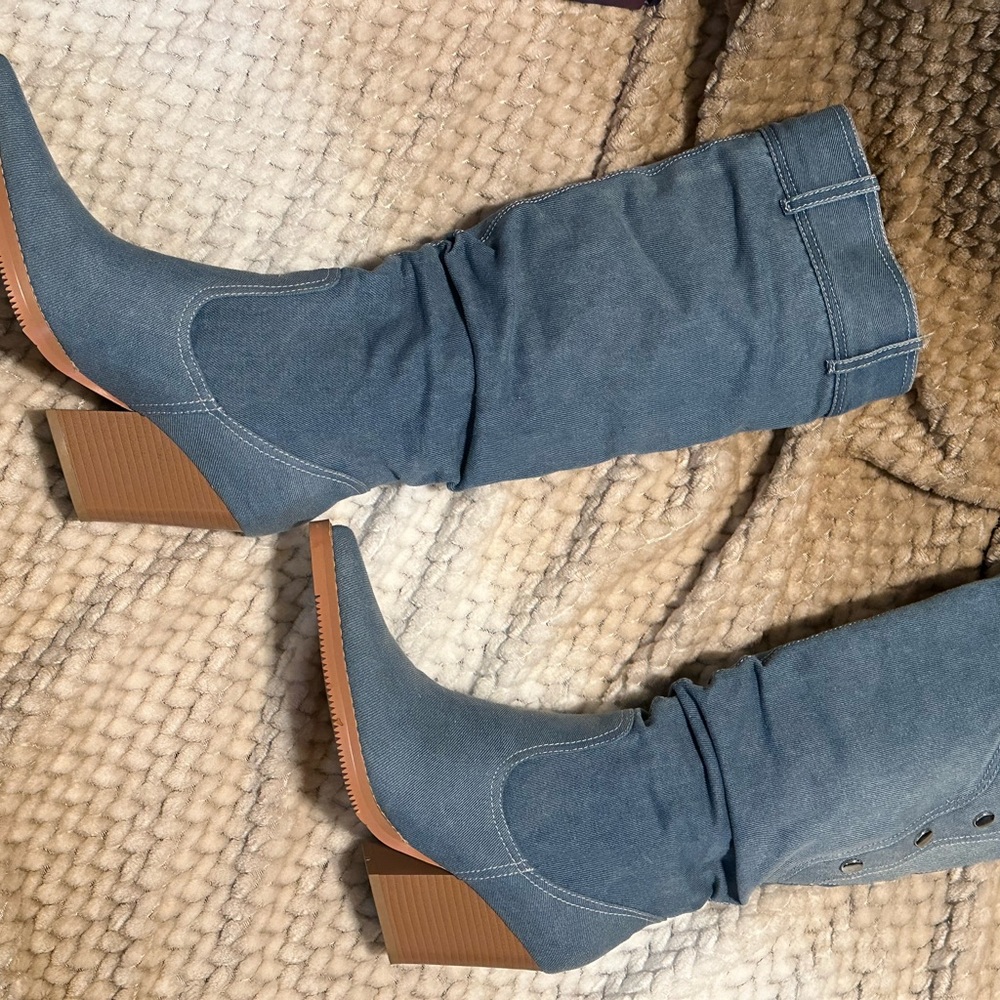 Tall Denim Boots 8m
